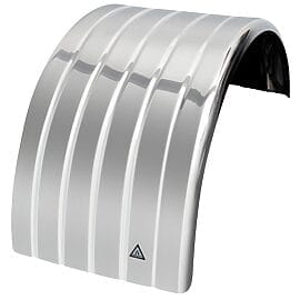 Aluminium Single Mudguard Curved Edge