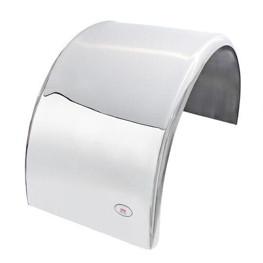 304 grade no.8 mirror finish Signature Series Mudguard 1.5mm - 100mm Wrap